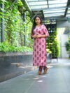 SJ-21 | Pure Handblock Cotton Co-ord Set | Blush Pink Grace