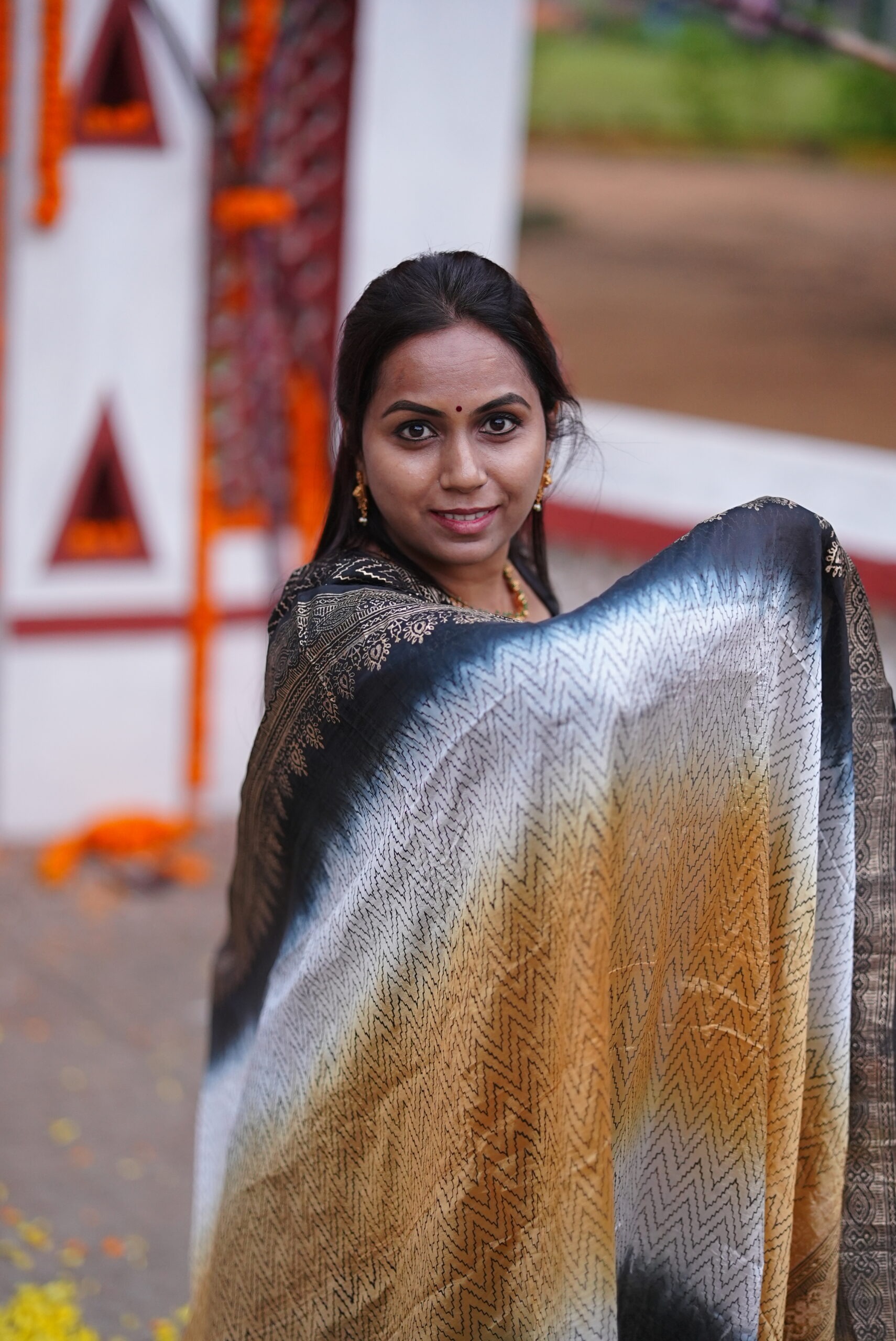 KALIKA Series – Design 1 | SJ - 23 | Premium Cotton-Silk Hand Block Ethnic Set - Image 8