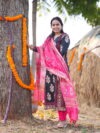 KALIKA Series – Design 2 | SJ-24 | Premium Cotton-Silk Hand Block Ethnic Set