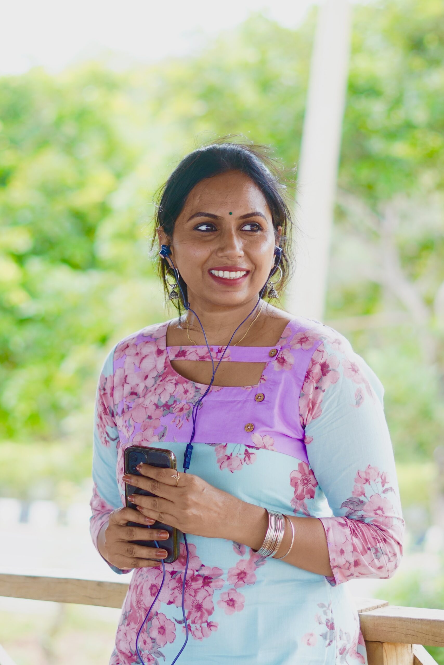SJ-12 | Cotton Kurti – Aqua Bloom - Image 4