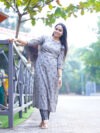 SJ-22 | Handblock Cotton Co-ord Set | Classy Ash Grey