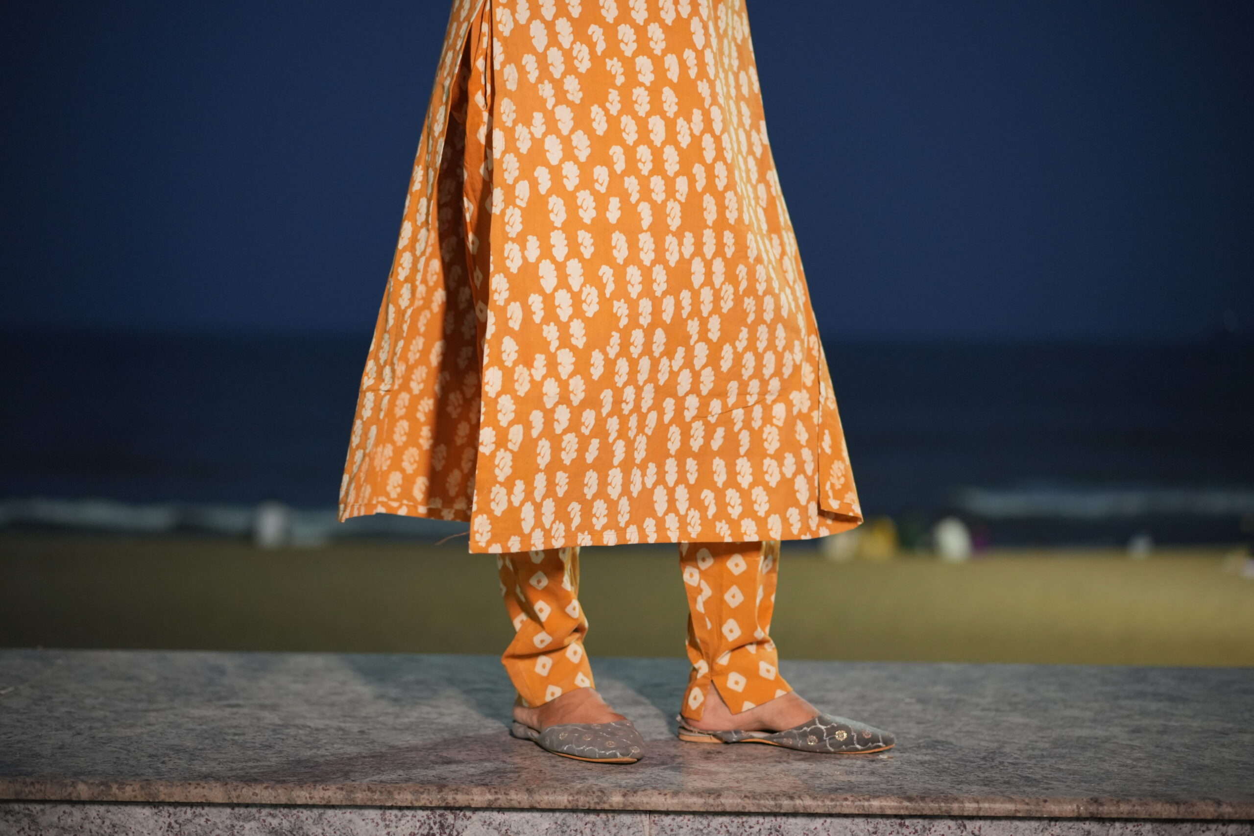 Sahara - Drop 8 | SJ-32 | Mustard Yellow Straight Cut Handblock Cotton Coord Set - Image 5