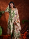 Varnam | Drop 02 – Green Authentic Mangalgiri Silk Traditional Kalamkari Print Suit Set